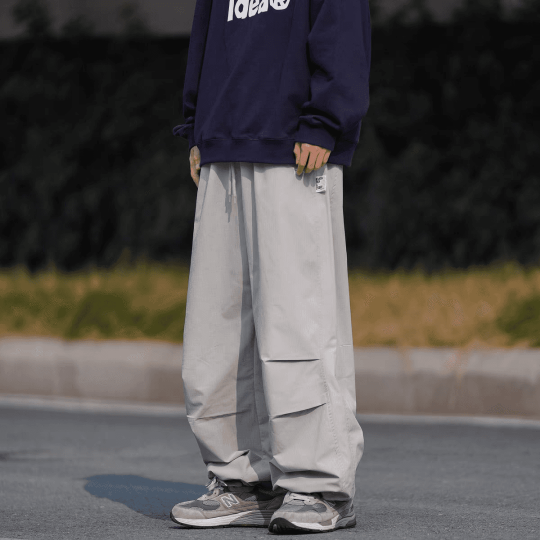 ワイドパンツ メンズ アウトドア機能性ワイドカーゴパンツ
