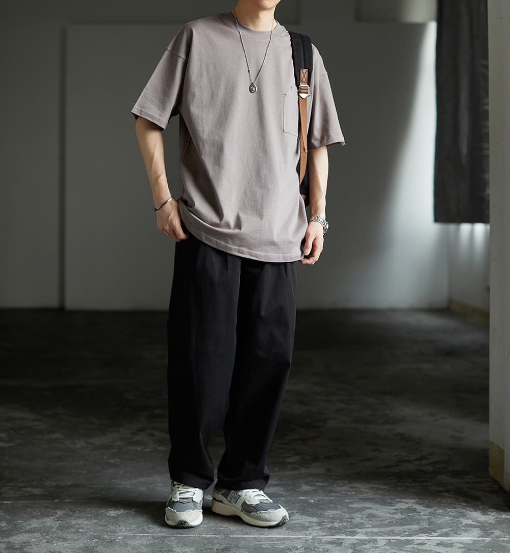 ワイドパンツ メンズ ワイドパンツ メンズ ゆったりシルエット 上質チノパンツ