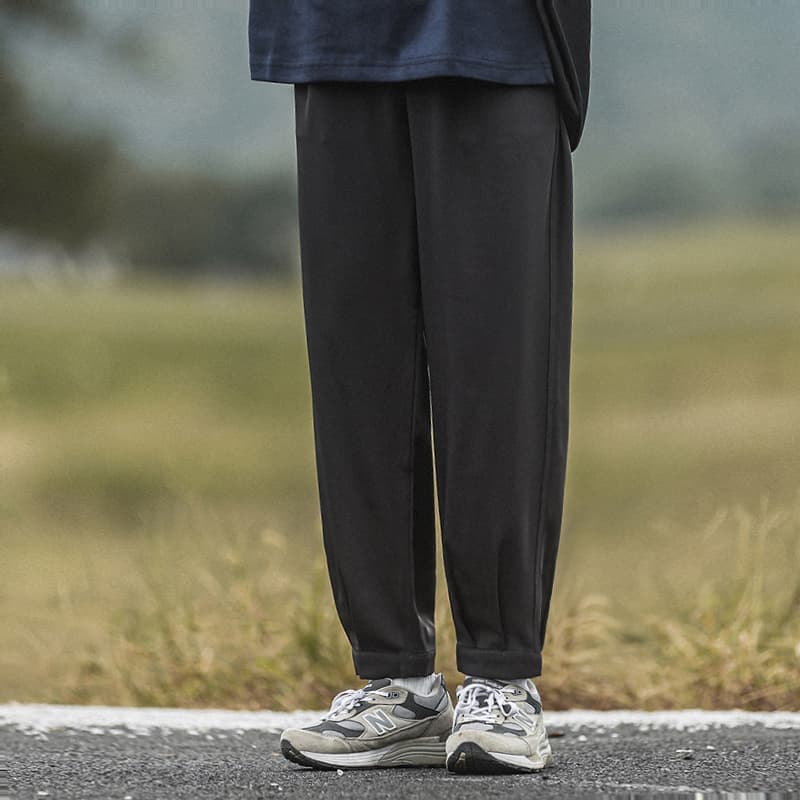 ワイドパンツ メンズ ワイドパンツ メンズ リラックスシルエット ドレープスラックス