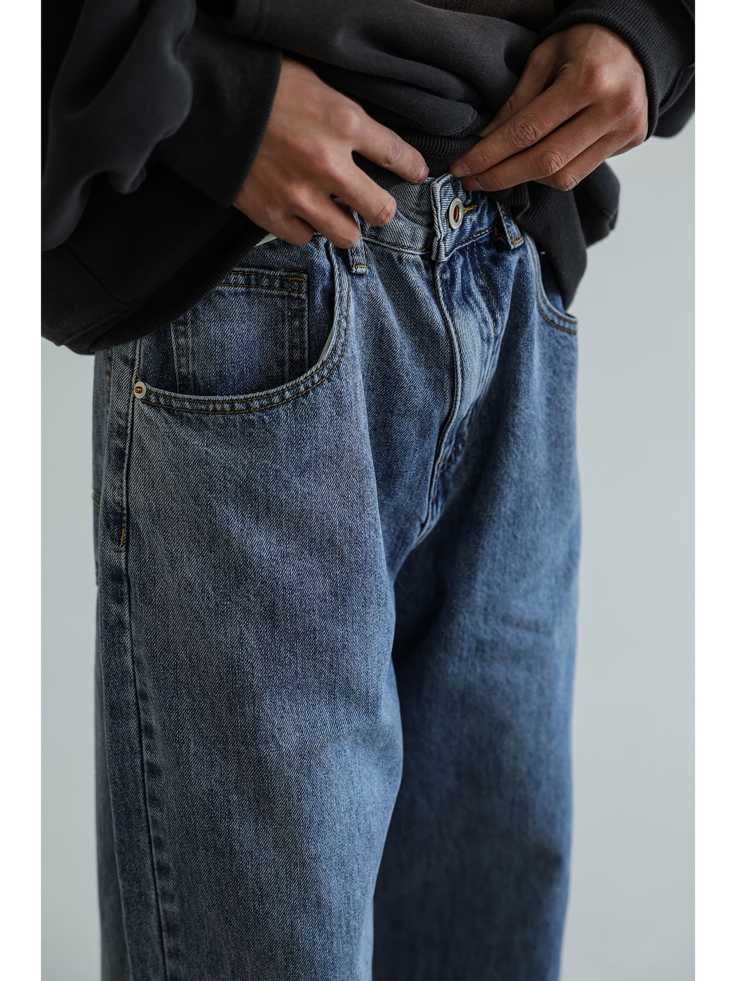 ワイドパンツ メンズ ワイドパンツ メンズ ゆったり快適ストレートデニム