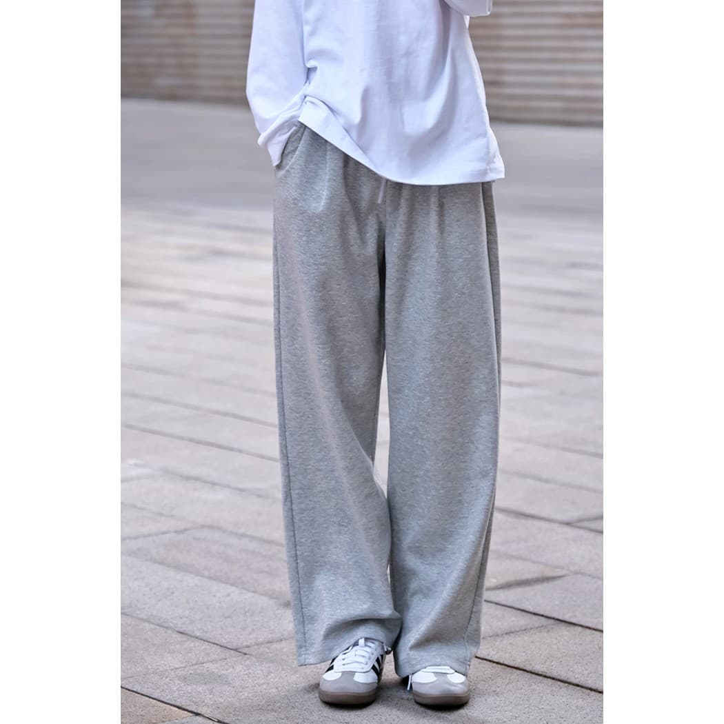 ワイドパンツ メンズ ワイドパンツ メンズ ゆったりくつろぎスウェットワイドパンツ