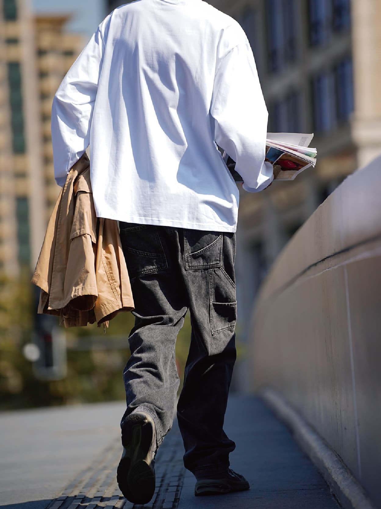 ワイドパンツ メンズ レトロ風ストレートワイドジーンズ
