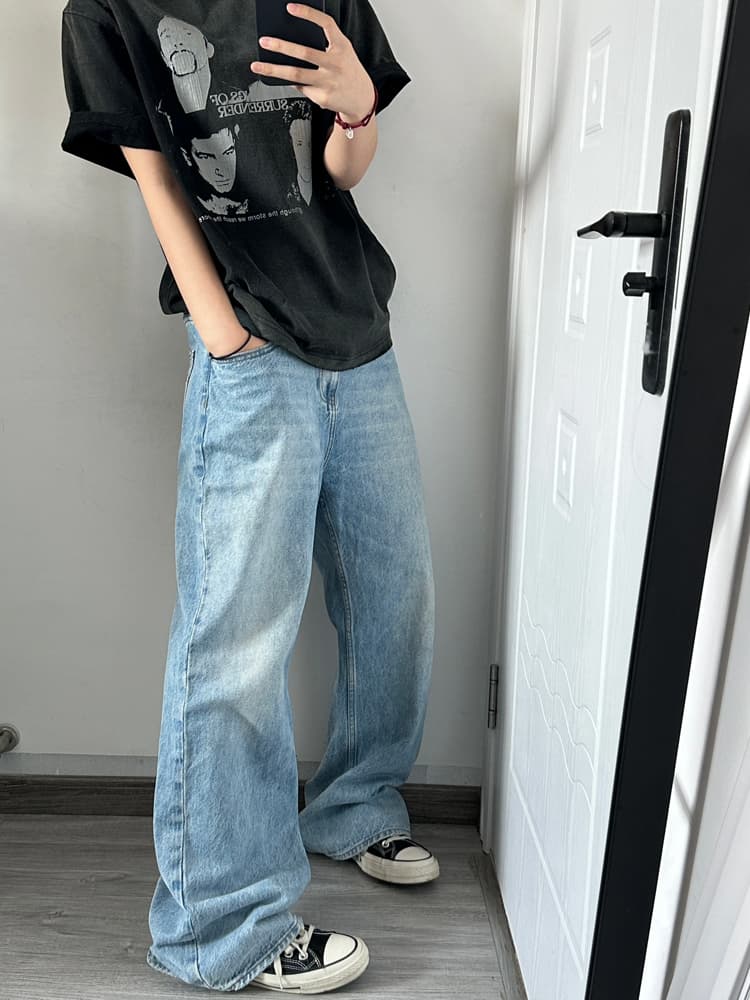 ワイドパンツ メンズ ワイドパンツ メンズ ゆったりシルエット デニムパンツ