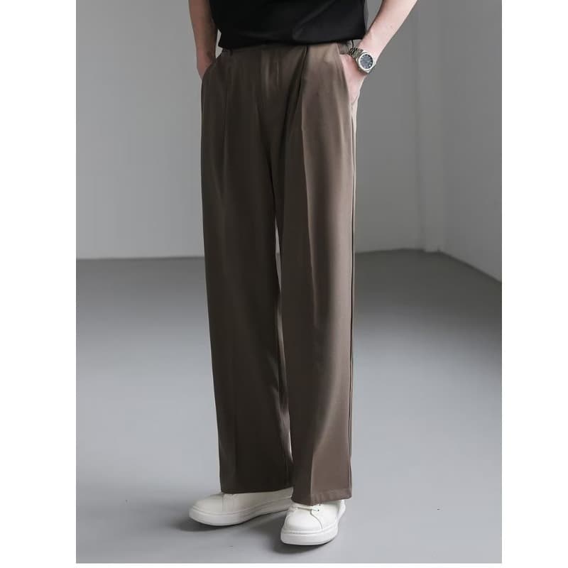 ワイドパンツ メンズ ワイドパンツ メンズ ゆとりシルエット ドレープスラックス