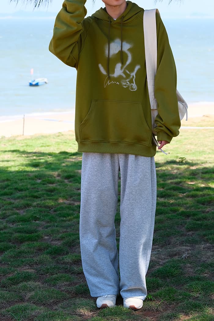 ワイドパンツ メンズ ワイドパンツ メンズ ゆったりくつろぎスウェットワイドパンツ
