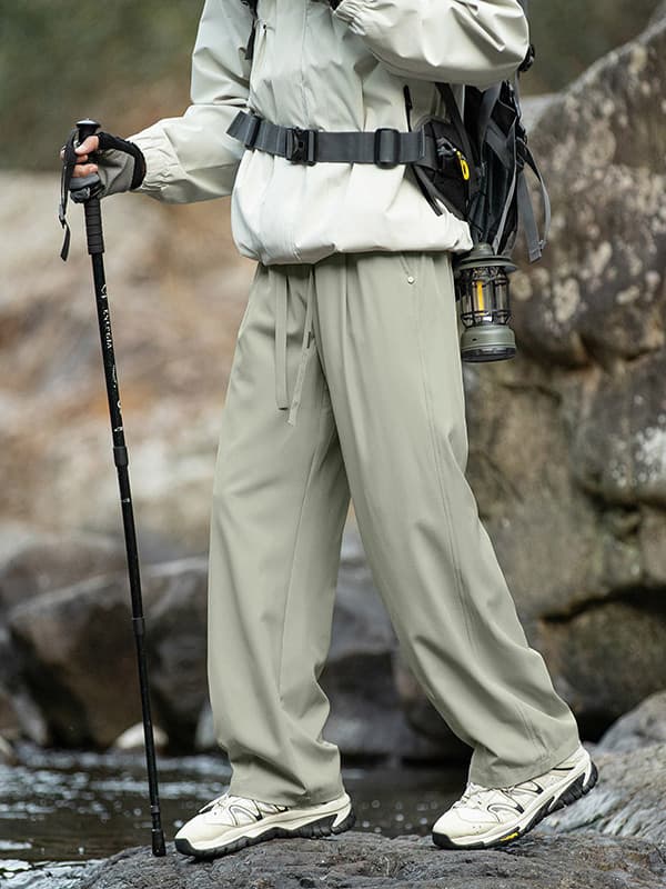 ワイドパンツ メンズ アウトドア風ストレートワイドカーゴパンツ