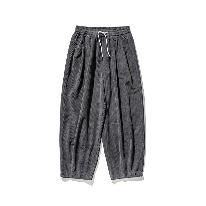 ワイドパンツ メンズ ワイドパンツ メンズ ゆったり畦編みワイドスラックス