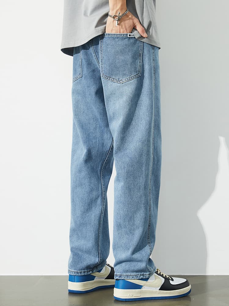 ワイドパンツ メンズ ワイドパンツ メンズ ゆったりシルエットデニムパンツ