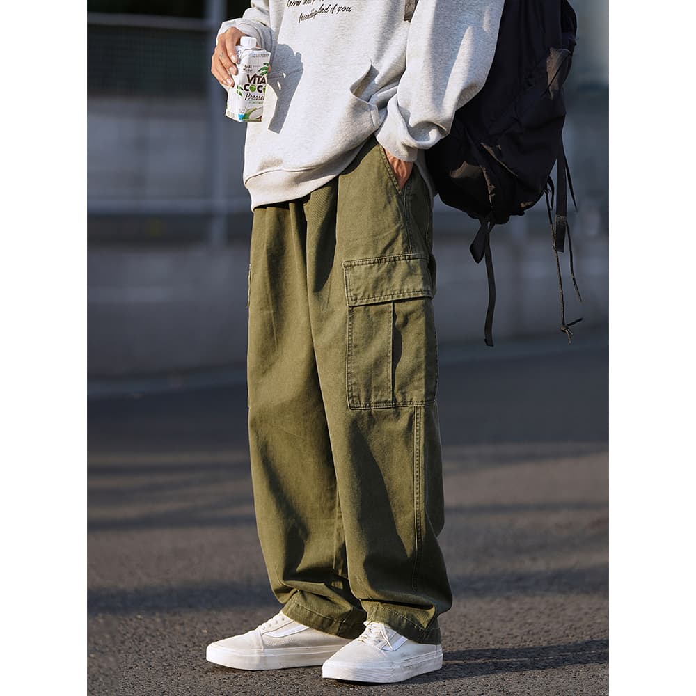 ワイドパンツ メンズ ワイドパンツ メンズ ゆったりカーゴワイドパンツ