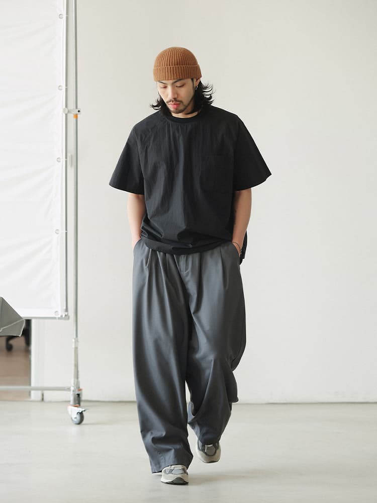 ワイドパンツ メンズ ワイドパンツ メンズ 余裕のシルエット ワイドスラックス
