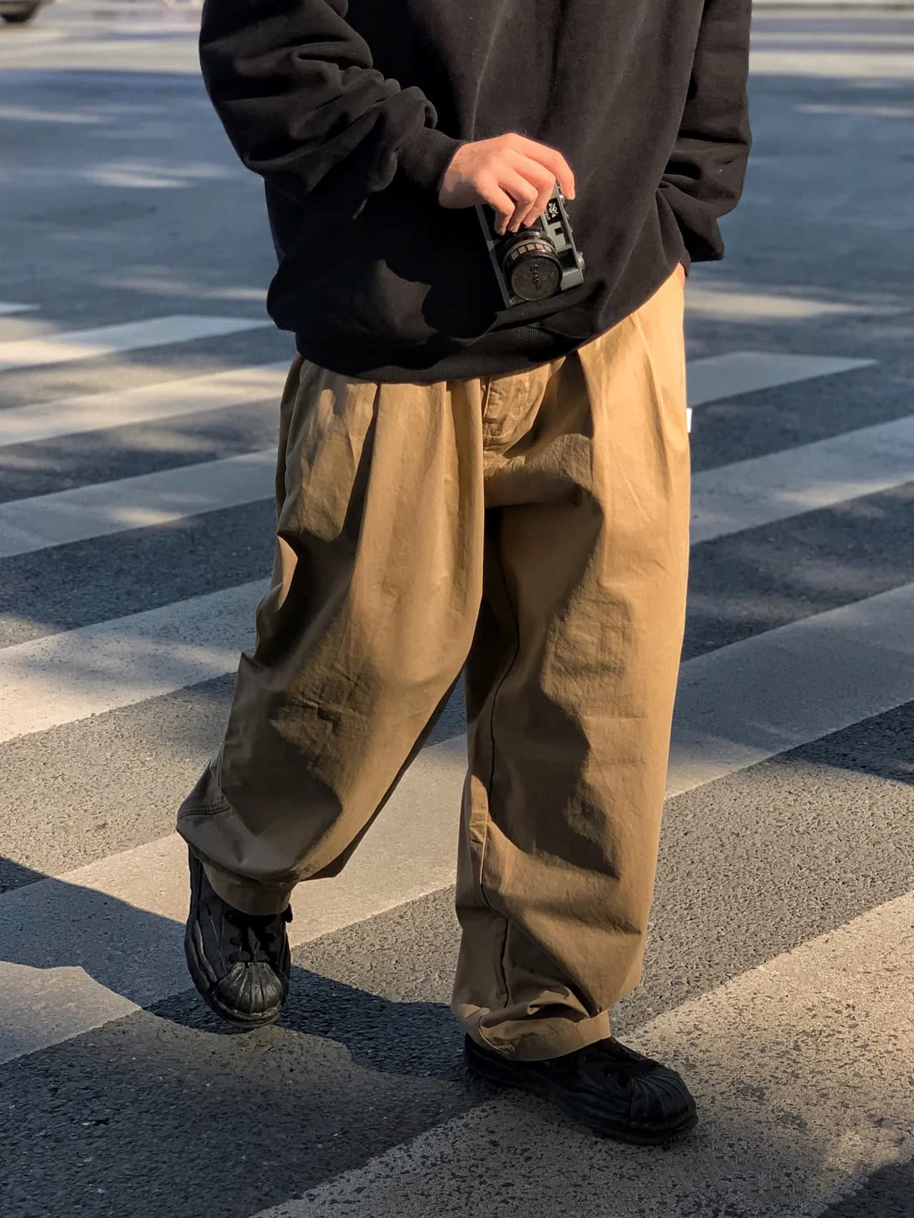 ワイドパンツ メンズ ワイドパンツ メンズ ゆったりシルエットチノワイドパンツ