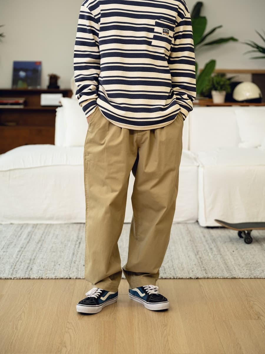 ワイドパンツ メンズ ワイドパンツ メンズ リラックスシルエット チノワイドパンツ