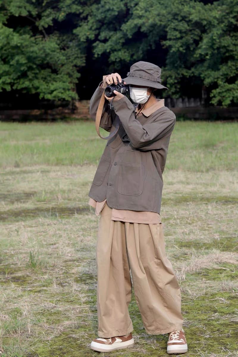 ワイドパンツ メンズ レトロ風超ワイドカーゴパンツ