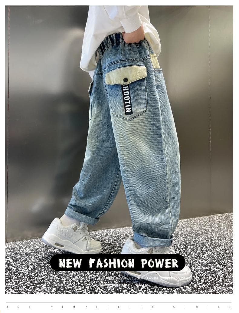 ワイドパンツ メンズ ワイドパンツ メンズ デザインポケット ワイドデニム