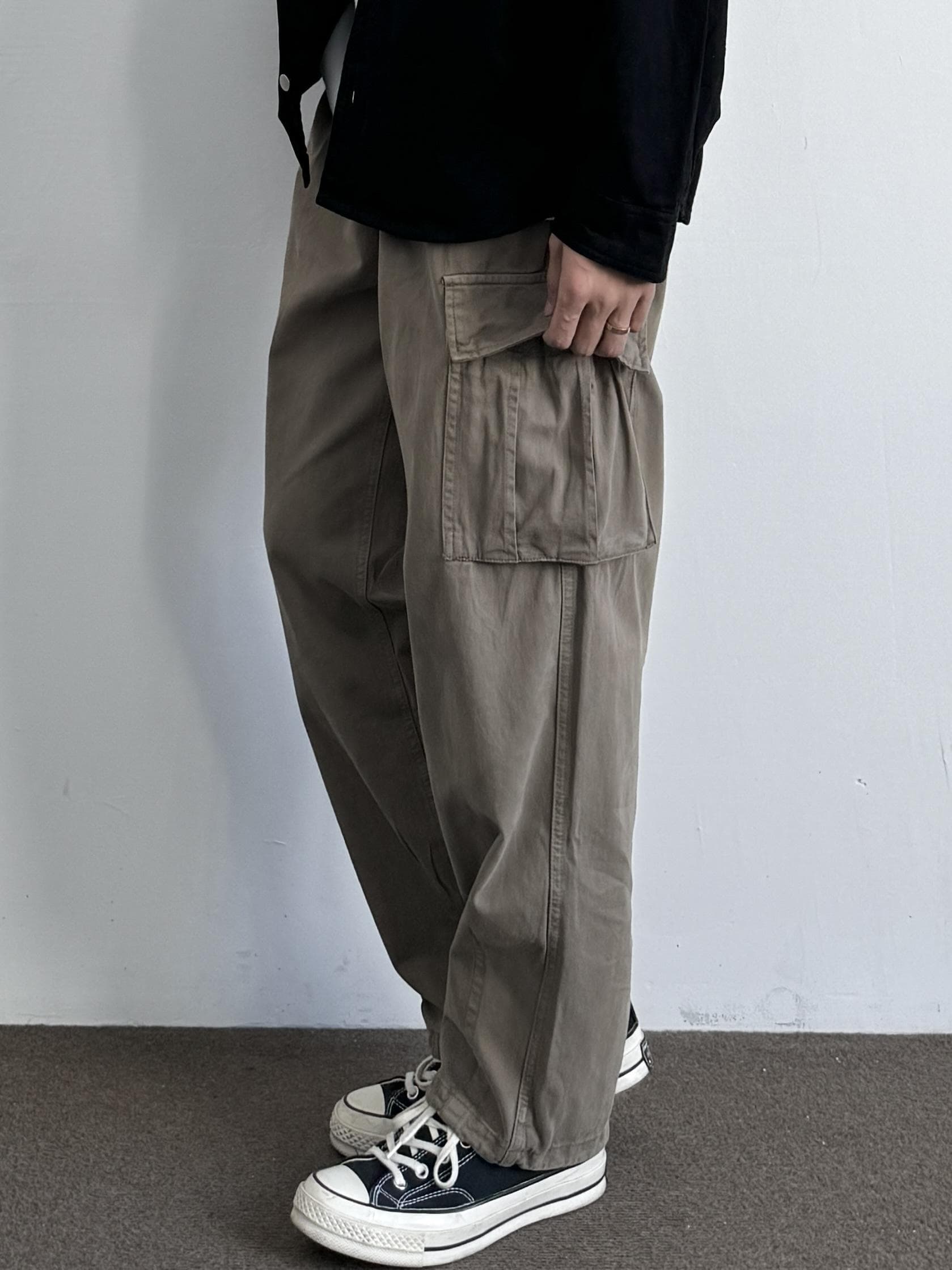 ワイドパンツ メンズ ワイドパンツ メンズ ゆったりシルエット実用的カーゴパンツ