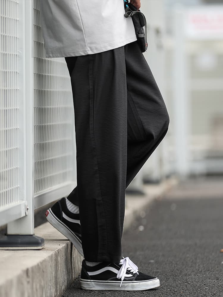 ワイドパンツ メンズ ワイドパンツ メンズ ゆったり美シルエットスラックス