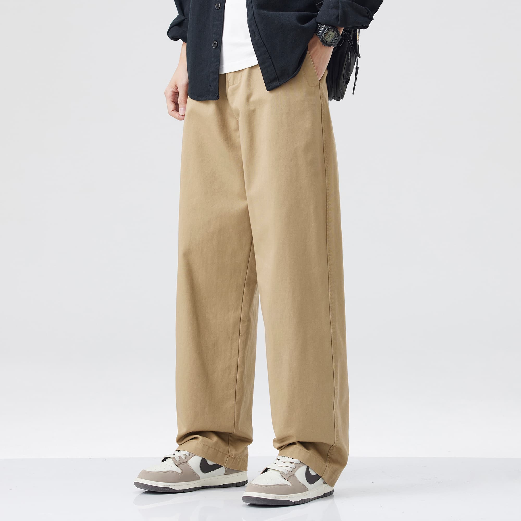 ワイドパンツ メンズ レトロストレートワイドカーゴパンツ