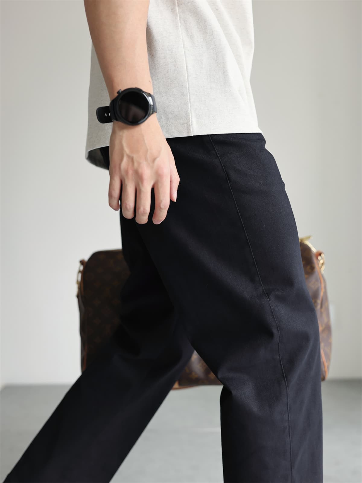 ワイドパンツ メンズ ワイドパンツ メンズ ゆったりシルエット スタイリッシュスラックス