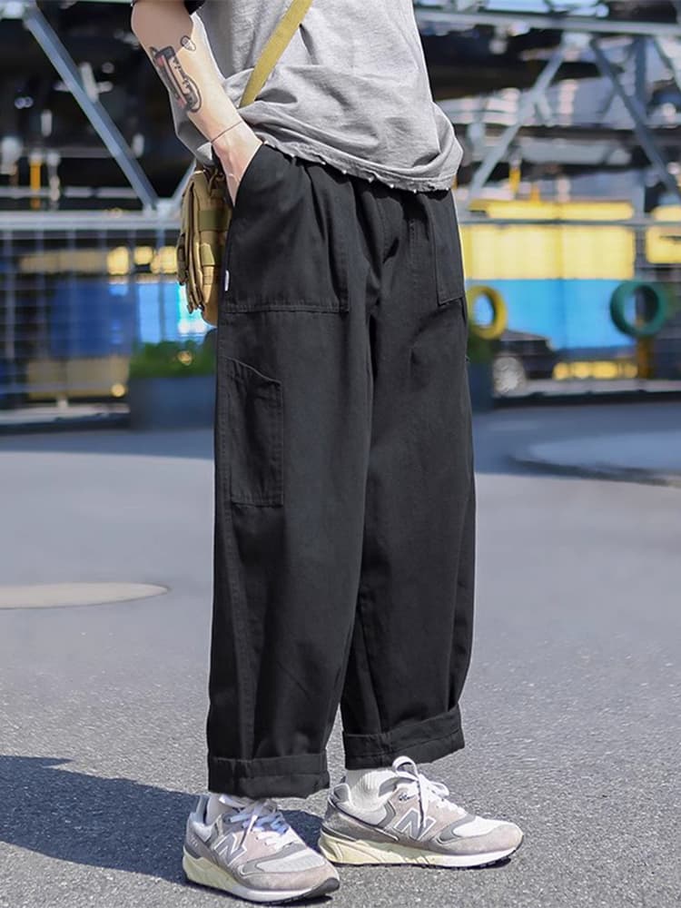 ワイドパンツ メンズ ワイドパンツ メンズ ゆったりシルエット 大人のワークパンツ