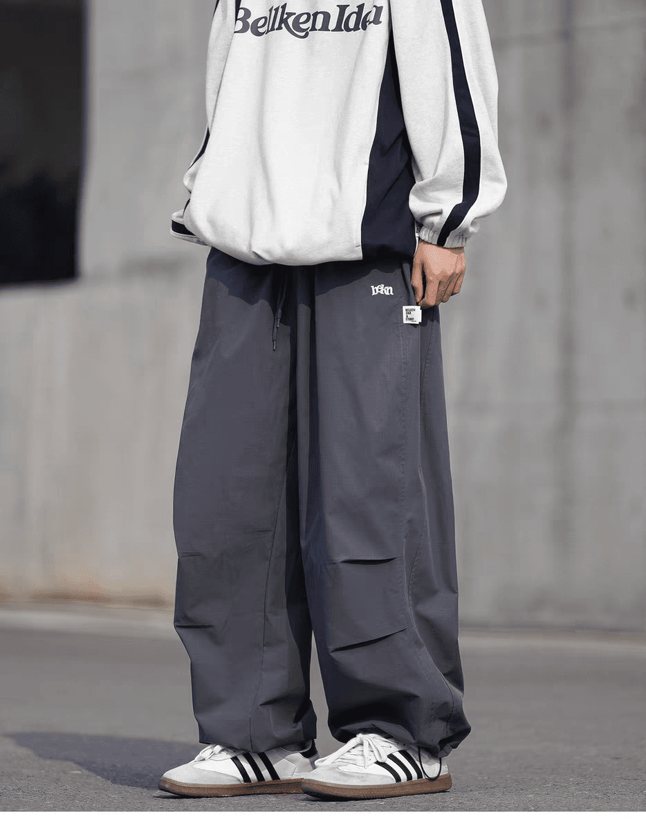 ワイドパンツ メンズ アウトドア機能性ワイドカーゴパンツ