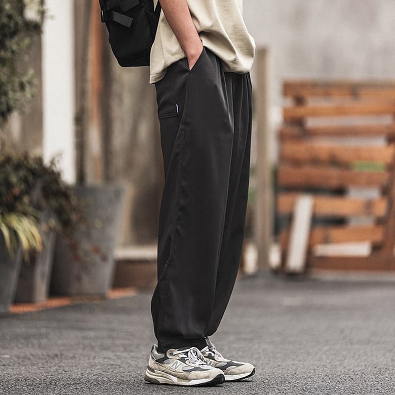 ワイドパンツ メンズ ワイドパンツ メンズ リラックスシルエット ドレープスラックス