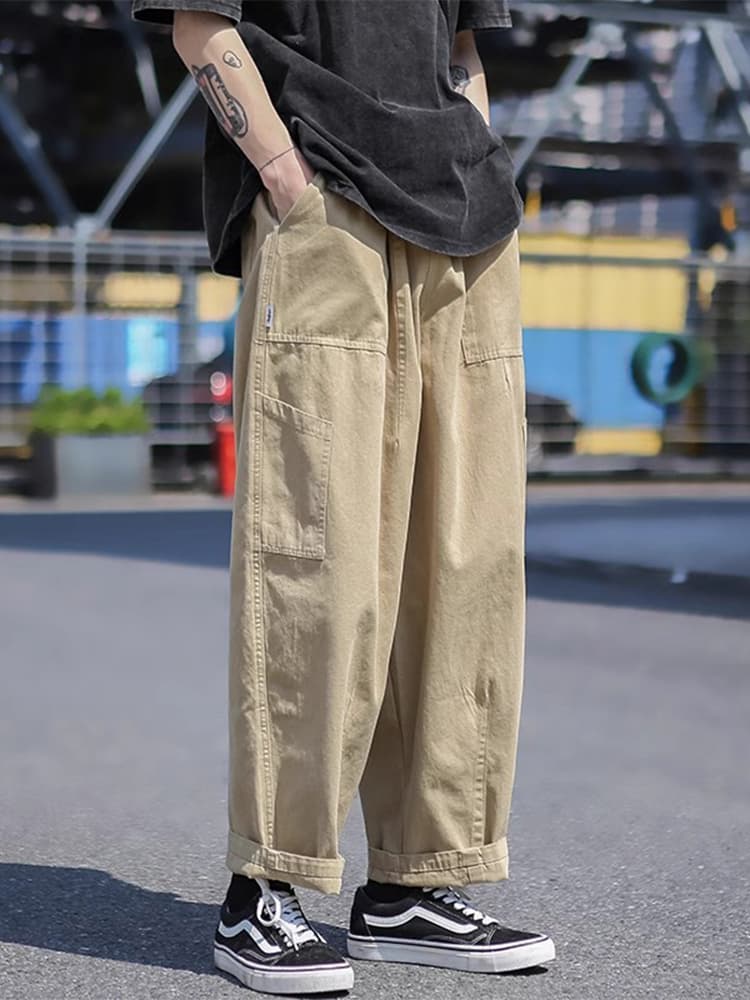 ワイドパンツ メンズ ワイドパンツ メンズ ゆったりシルエット 大人のワークパンツ