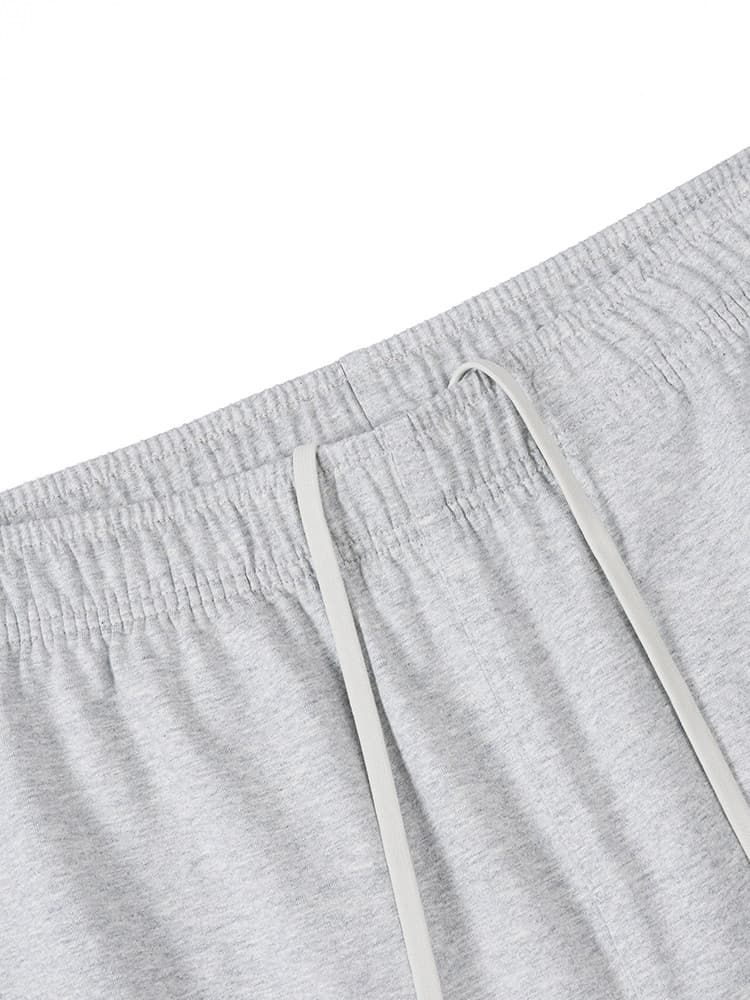 メンズワイドパンツ 裏起毛仕様ゆったりシルエット紐付きスウェット