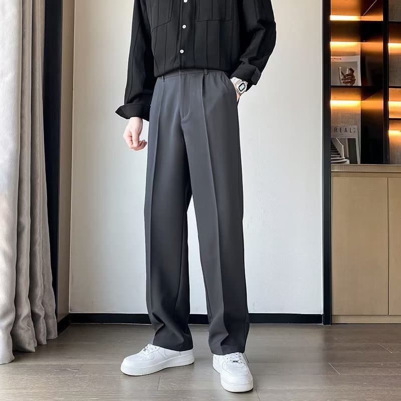 ワイドパンツ メンズ ワイドパンツ メンズ 上質感ゆとりスラックス
