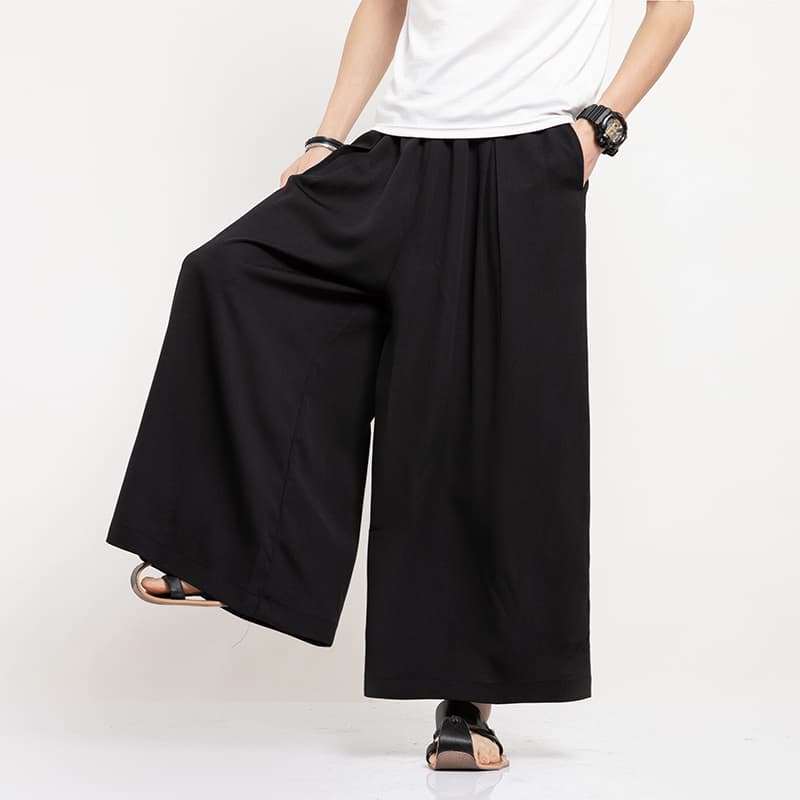 ワイドパンツ メンズ ワイドパンツ メンズ 極上フロー ゆったりスラックス