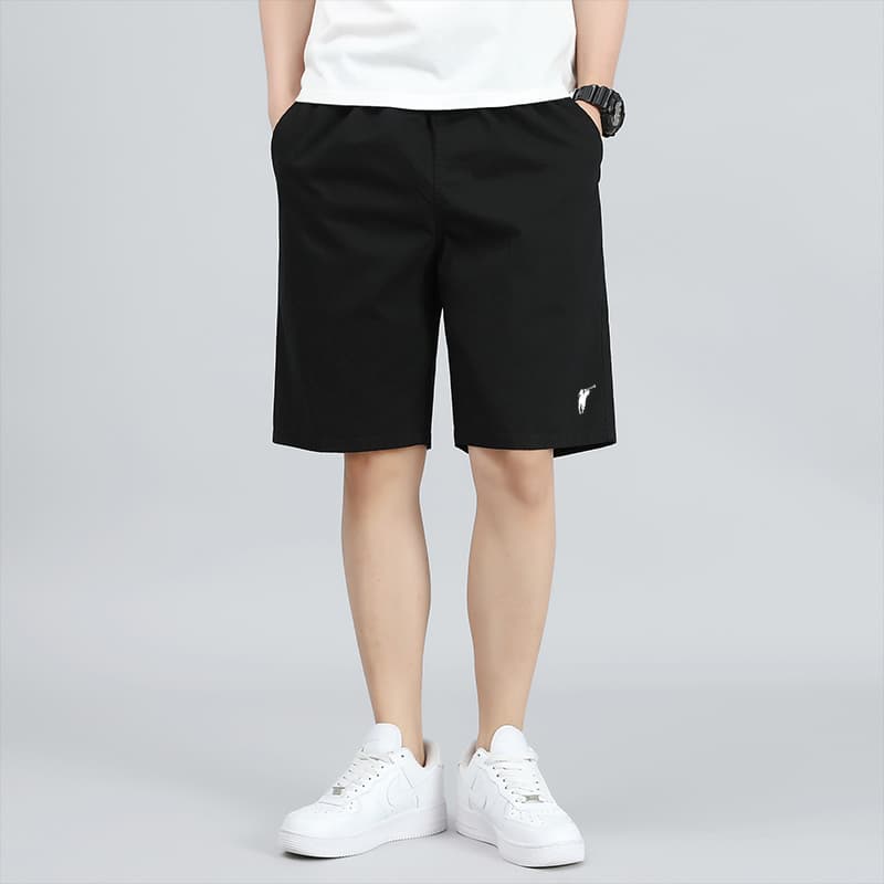 ワイドパンツ メンズ 純綿ワイドカーゴハーフパンツ