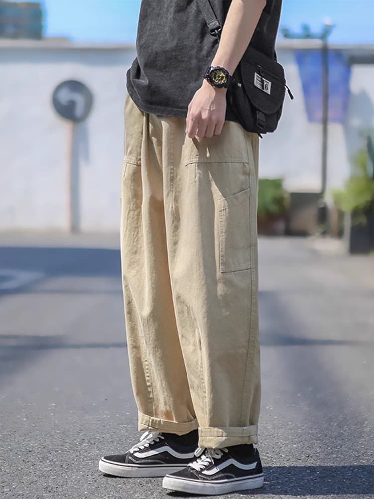 ワイドパンツ メンズ ワイドパンツ メンズ ゆったりシルエット 大人のワークパンツ