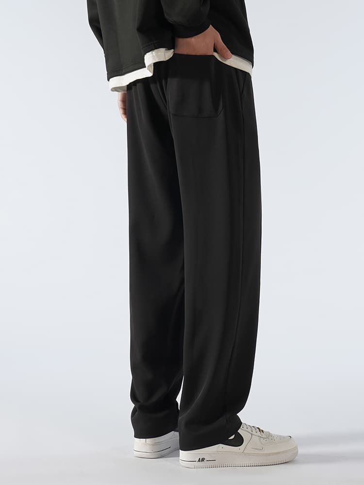 ワイドパンツ メンズ ロング丈ドレープワイドパンツ