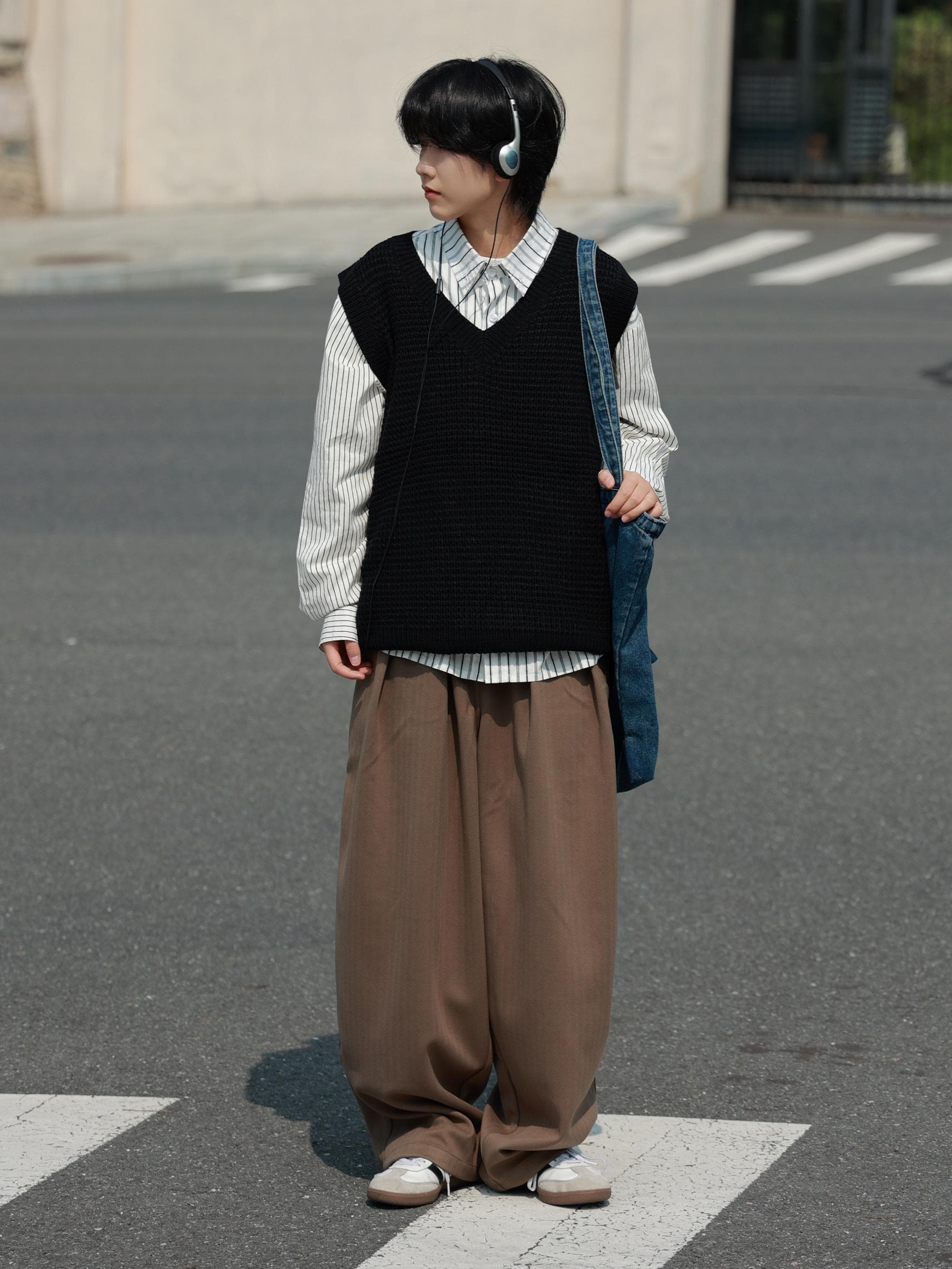 ワイドパンツ メンズ ワイドパンツ メンズ 流れるシルエット ドレープワイドスラックス