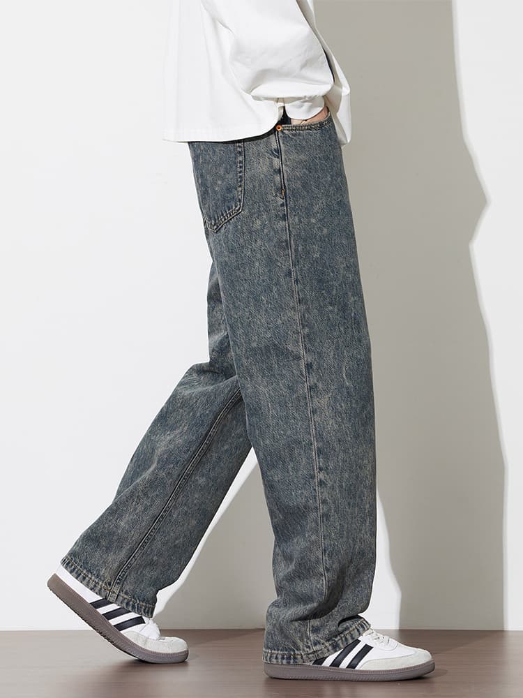 ワイドパンツ メンズ ワイドパンツ メンズ ゆったりシルエット デニムワイドパンツ