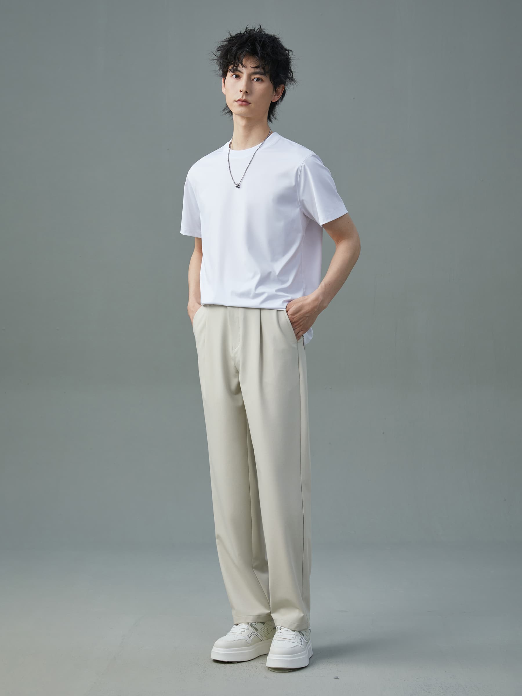 ワイドパンツ メンズ ワイドパンツ メンズ 美しいドレープ感 ゆったりスラックス