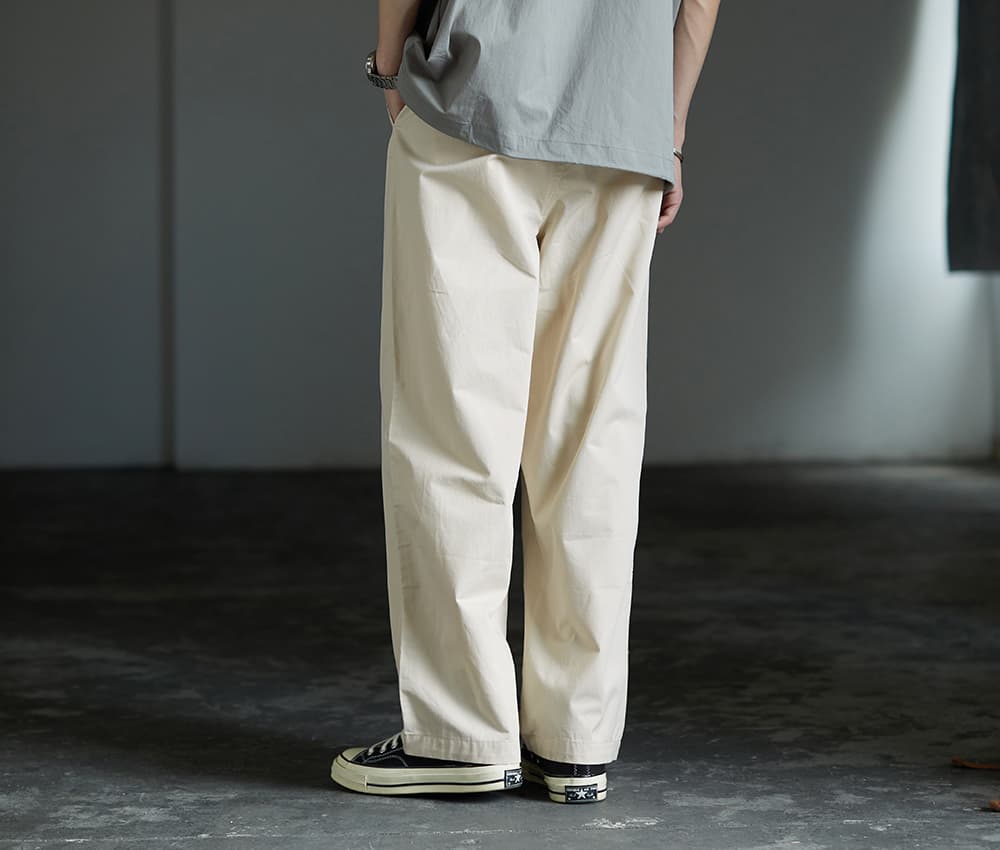 ワイドパンツ メンズ ワイドパンツ メンズ ゆったりシルエット 上質チノパンツ