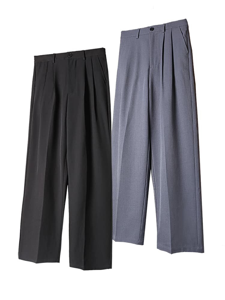 ワイドパンツ メンズ ワイドパンツ メンズ 風格漂う極上ドレープワイドスラックス