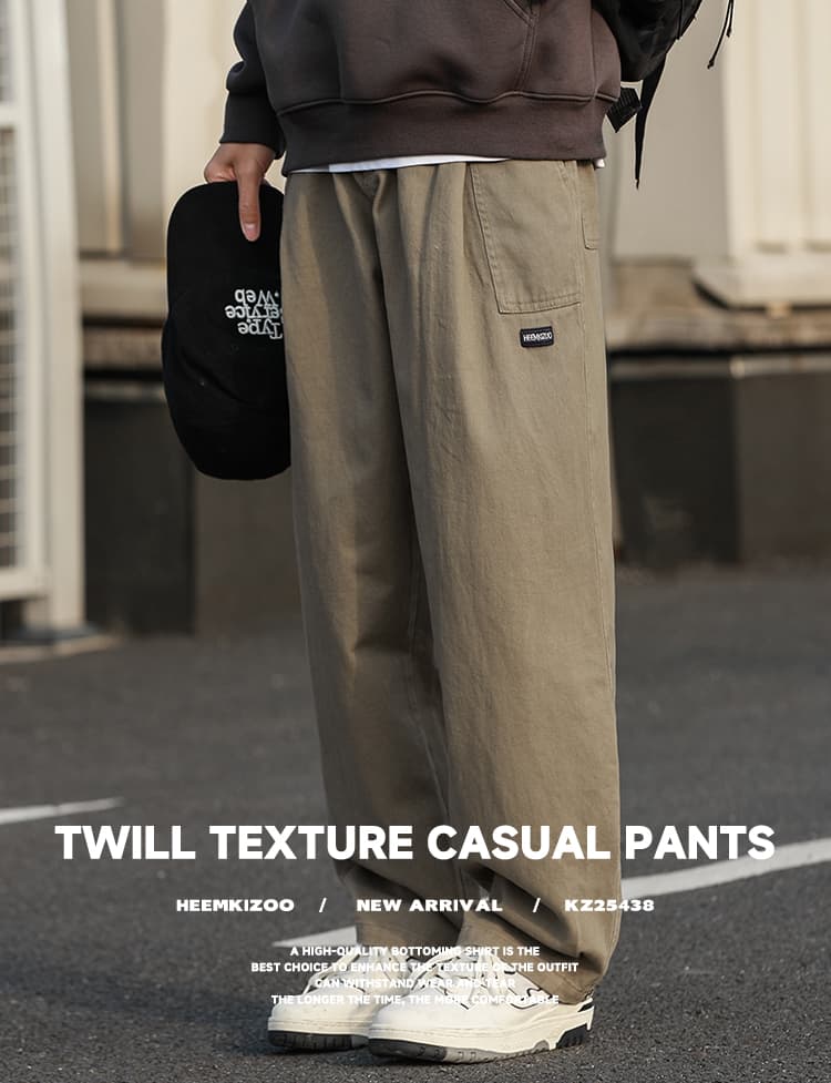 ワイドパンツ メンズ レトロテイスト ワイドシルエット カーゴパンツ