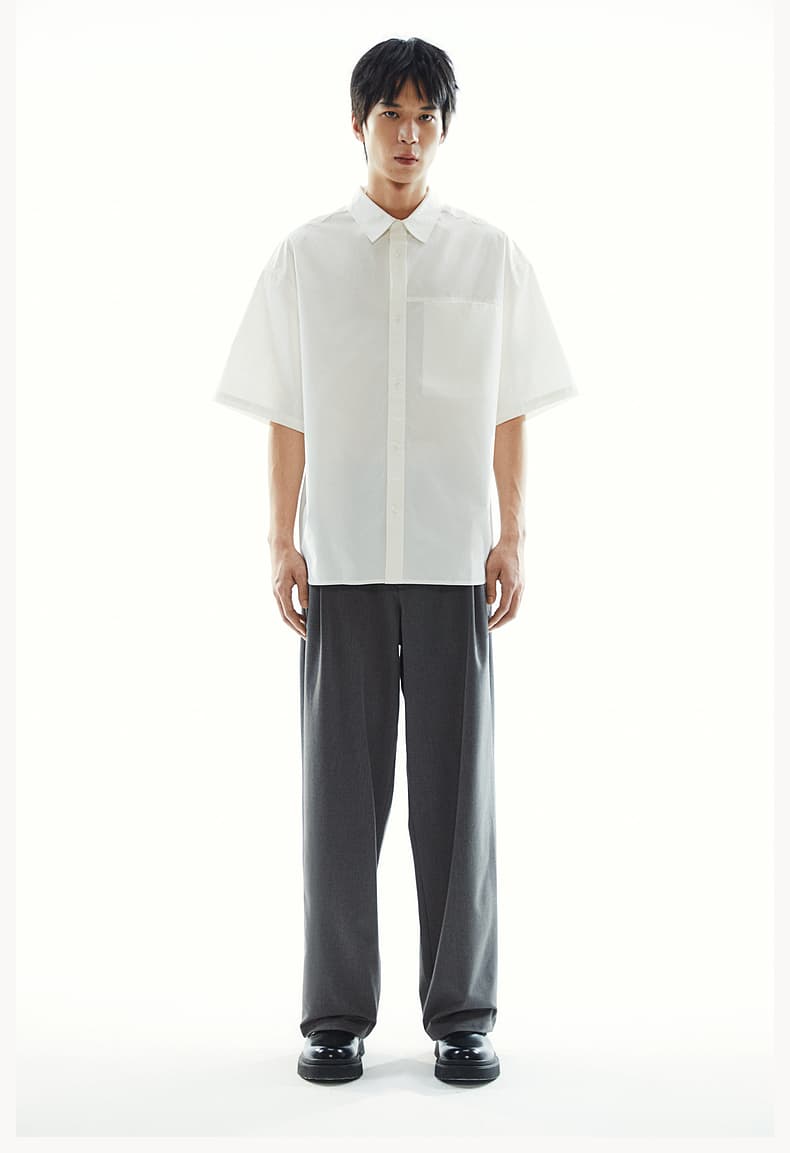 ワイドパンツ メンズ ワイドパンツ メンズ 洗練ゆったりドレープスラックス