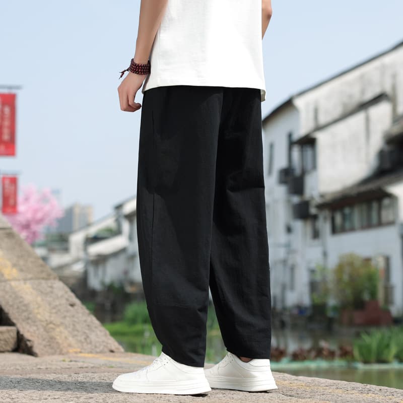 ワイドパンツ メンズ ワイドパンツ メンズ しなやか風合いワイドスラックス