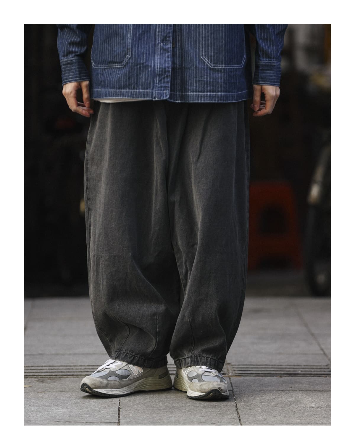 ワイドパンツ メンズ ワイドパンツ メンズ ゆったりくつろぎバルーンジーンズ