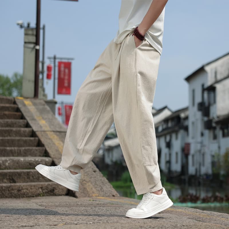 ワイドパンツ メンズ ワイドパンツ メンズ しなやか風合いワイドスラックス