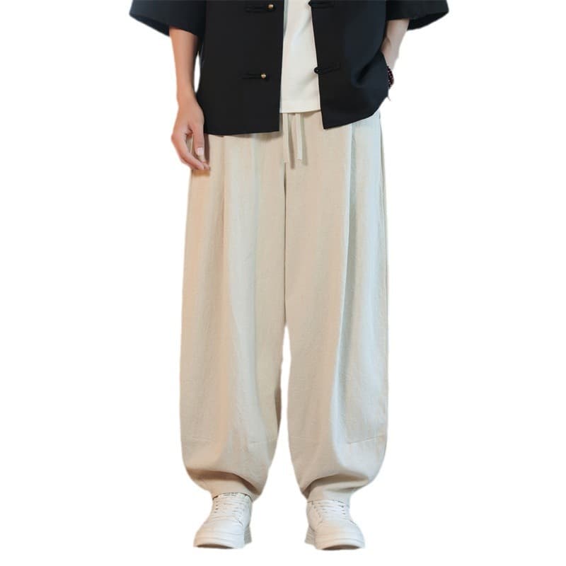 ワイドパンツ メンズ ワイドパンツ メンズ しなやか風合いワイドスラックス