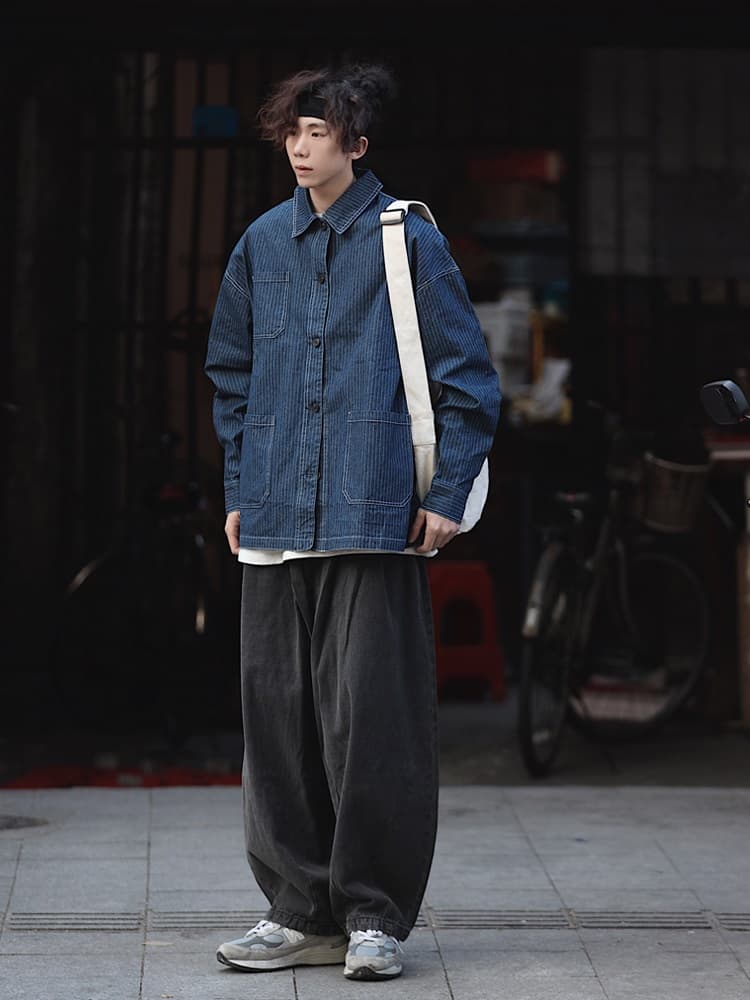 ワイドパンツ メンズ ワイドパンツ メンズ ゆったりくつろぎバルーンジーンズ