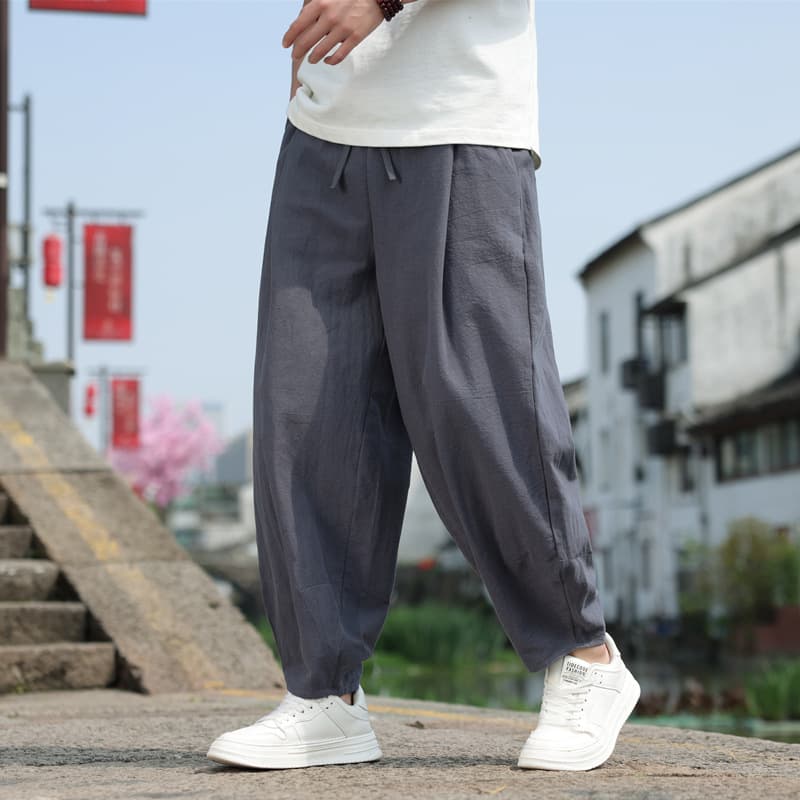 ワイドパンツ メンズ ワイドパンツ メンズ しなやか風合いワイドスラックス